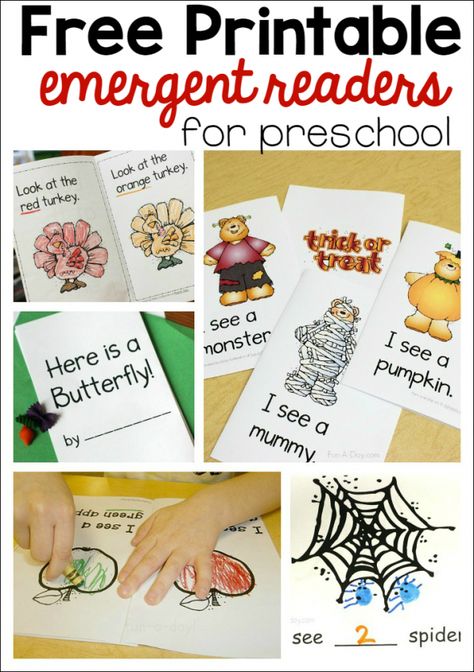 Free Printables for Early Readers - Homeschool Giveaways Easy Reader Books, The Measured Mom, Measured Mom, Emergent Literacy, Phonics Books, Preschool Reading, Activities For Preschool, Preschool Literacy, Activities For Children