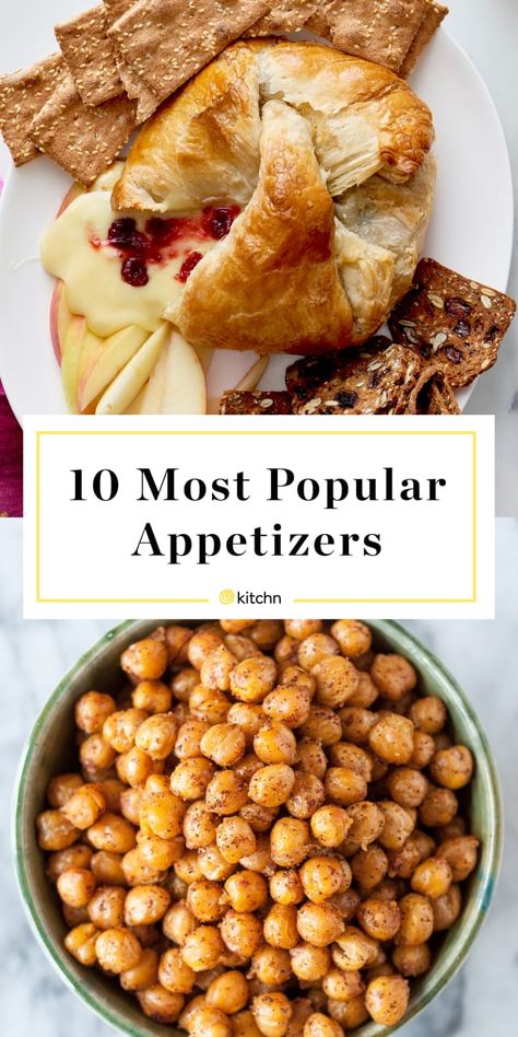 Our 10 Most Popular Appetizers Ever — Recipes from The Kitchn Heavy Appetizers For A Crowd, Book Club Appetizers, Top Rated Appetizers, Room Temperature Appetizers, Party Food Ideas For Adults, Best Appetizers Ever, Heavy Appetizers, Spicy Appetizers, Popular Appetizers