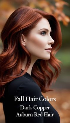 Sep 23, 2024 - Elevate your autumn style with 20 fabulous fall hair color ideas. These trendsetting shades range from deep chocolates to spicy cinnamons, capturing the essence of the season.. Fall Red Hair, Fall Hair Colors Dark, Dark Copper Hair Color, Hair Colors Dark, Cinnamon Hair Colors, Auburn Red Hair, Copper Hair Dark, Balayage Lob, Dark Auburn Hair