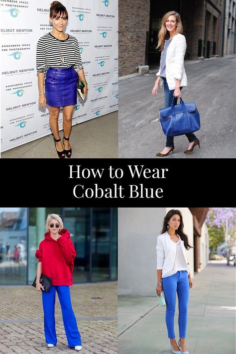 How to Wear Cobalt Blue Cobalt Pants Outfit, Cobalt Blue Pants Outfit, Cobalt Blue Outfits, Cobalt Pants, Cobalt Blue Outfit, Cobalt Blazer, Cobalt Blue Pants, Blue Pants Outfit, Cobalt Dress