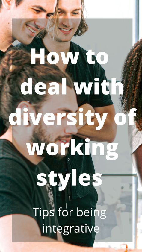 Diversity of working styles and how to integrate in effective teamwork. Creating an integrative environment that allows for healthy collaboration is more difficult than it appears. One aspect that is often overlooked is the need for alignment. Don't overlook the aspect of different working styles in team work. Effective Teamwork, Happy At Work, Team Development, Diversity And Inclusion, Team Work, Healthy Work, Productivity Hacks, Flexible Working, Work Smarter