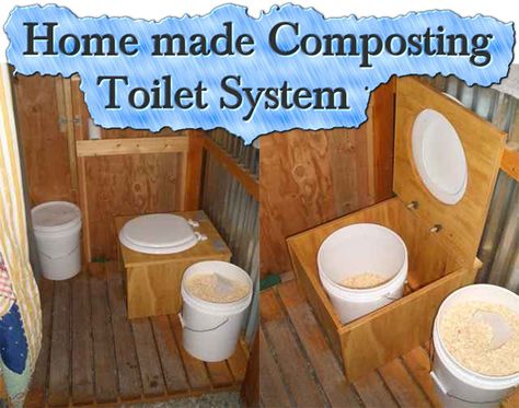 Home made Composting Toilet System  This is something I sure hope I never have to use! Homemade Compost, Outhouse Bathroom, Compost Toilet, Yard Remodel, Trailer Conversion, Composting Toilets, Survival Ideas, Homesteading Ideas, Outdoor Toilet