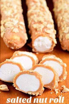 Salted Nut Roll Recipe Salted Nut Roll, Salted Nut Rolls, Nut Roll Recipe, Nut Roll, Candy Bar Recipe, Nut Rolls, Salted Nuts, Shugary Sweets, Candy Recipes Homemade