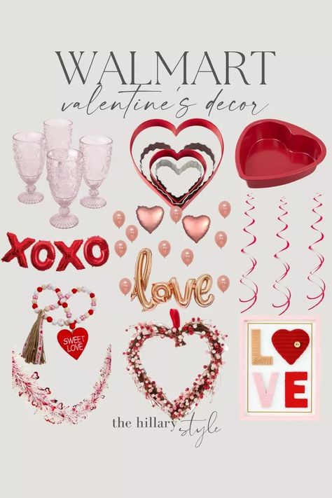 Walmart Valentine’s Decor! Decor. Holiday. Xoxo. Balloons. Entertaining. Date night. Xoxo Balloons, Walmart Valentines, Valentine's Decor, The Pioneer Woman, Pioneer Woman, Valentine Decorations, Love Is Sweet, Date Night, Balloons