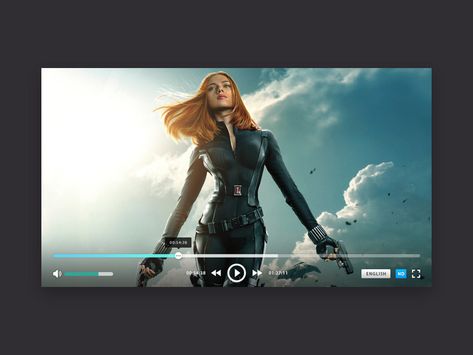 Media Player Ui, Digital Photo Album, Game Gui, Icon Design Inspiration, Art Web, Sports App, Web Video, Tv App, App Interface