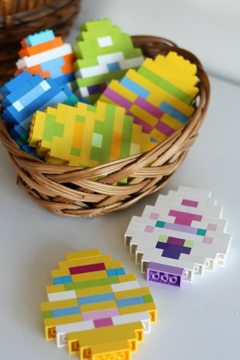 Easter Activities For Preschoolers, Preschool Easter Activities, Lego Easter Eggs, Fun Easter Activities, Easy Easter Crafts For Kids, Activities For Spring, Easter Stem, Lego Easter, Easter Activities For Preschool