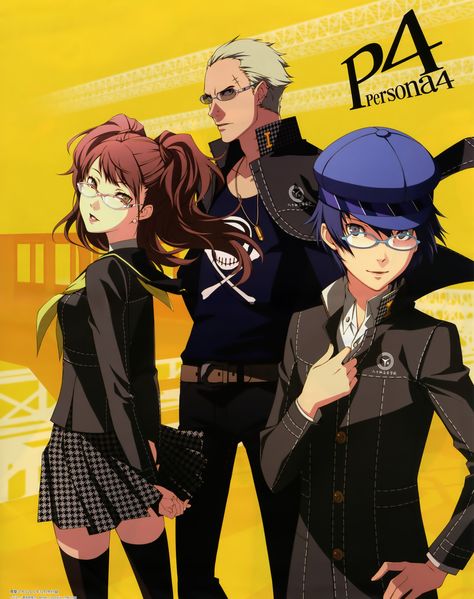 Artist: Soejima Shigenori and Sogabe Shuji | Shin Megami Tensei: Persona 4 | Kujikawa Rise | Shirogane Naoto | Tatsumi Kanji Persona 4 Kanji Tatsumi, Kanji Tatsumi X Naoto, Kanji Persona 4, Persona 4 Rise Kujikawa, Persona 4 Rise, Kujikawa Rise, Kanji Tatsumi, Shigenori Soejima, Naoto Shirogane