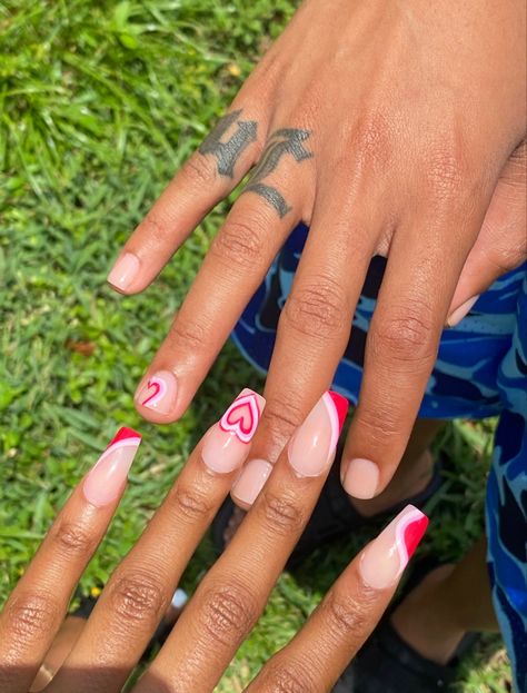 Nails For Couples, Nail Ideas For Couples, Matching Nails, Feather Nails, Mens Nails, Hard Nails, Grunge Nails, Minimal Nails, Studded Nails