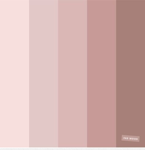 Blush tones : Pretty blush color scheme Baby Pink Palette, Nude Wall Color, Pink Colors Shades, Baby Pink Color Palette, Blush Color Scheme, Hal Decor, Palette Ideas, Bedroom Wall Colors, Skin Color Palette