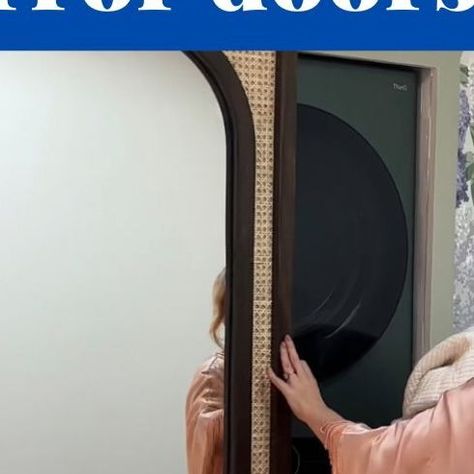 dream loft studios on Instagram: "The secret behind secret mirror doors - heavy duty drawer slides!" Drawer Slide Door, Hidden Washer Dryer, Foyer Nook, Mountain Diy, Furniture Remake, Swedish Summer House, Mirror Sliding Door, Sliding Mirror Door, Heavy Duty Drawer Slides