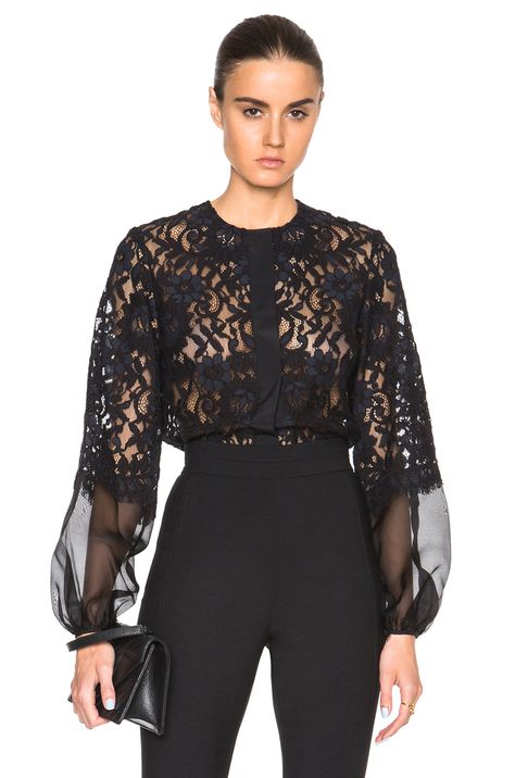 Alexis Sue Top in Black Lace Lace Blouse Outfit, Black Lace Top Outfit, Lace Shirt Outfit, Blaise Zabini, Blouse Outfit Casual, Black Lace Shirt, Stylish Tops For Women, Cute Dresses For Party, Black Lace Blouse