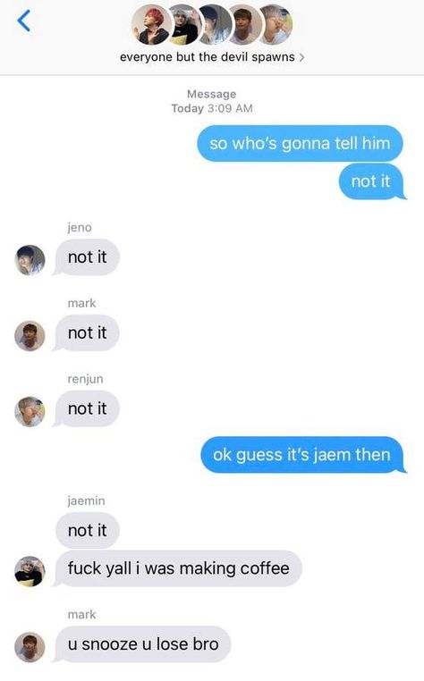 Funny Things To Say On Group Chats, Funny Gc Texts, Funny Group Chat Messages, Gc Texts, Group Chat Texts, Group Chat Messages, Bistro Huddy, Group Chat Names, Group Text