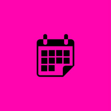 Hot Pink Calendar Icon, Pink Ipad Theme, Calendar Icon Aesthetic, Pink Calendar Icon, Hot Pink Ipad, Aesthetic Hot Pink, Pink Calendar, Pink Ipad, Ipad Aesthetic