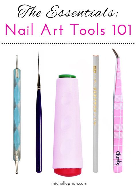 The Essentials: Nail Art Tools 101 How To Use Nail Art Tools, Nail Art Essentials, Nail Art Tools Products, Nail Art Tools How To Use, Nail Tools How To Use, Nail Design Tools, Tools For Nail Art, Nails Tools, Diy Nail Art Tools