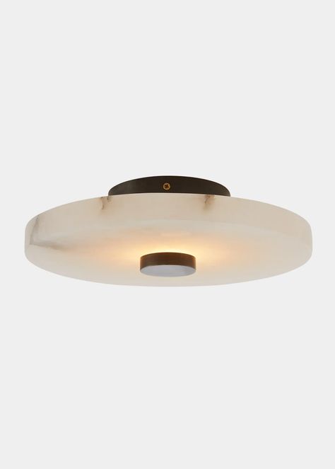 Arteriors Moers Flush Mount - Bergdorf Goodman Lights Over Dining Table, Bathroom Interior Design Luxury, Ceiling Mounted Light, Urban Electric, Alabaster Stone, Drop Lights, Modern Flush Mount, Foyer Lighting, White Alabaster