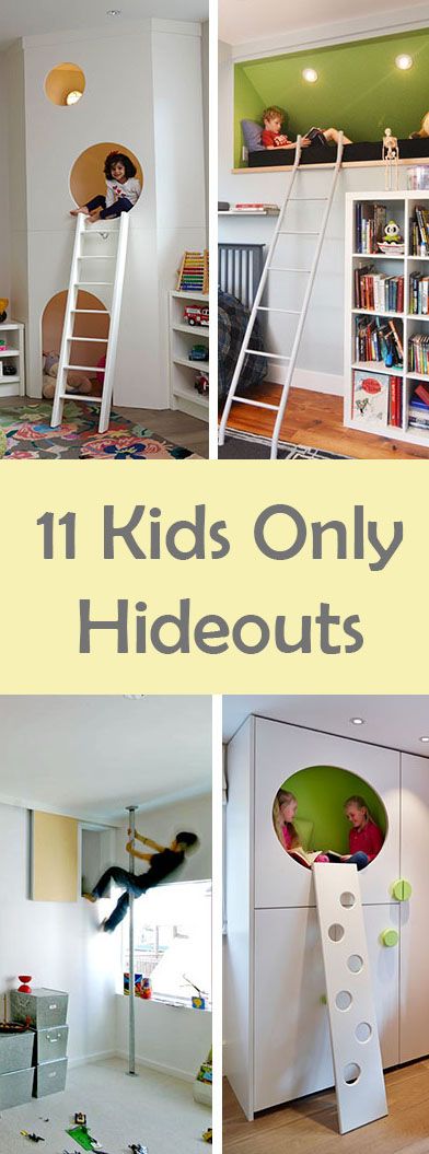 11 Kids Only Hideouts That Even The Biggest Grownups Would Be Jealous Of Bedroom Hideouts, Kids Secret Room Ideas, Kids Hideout Ideas, Kids Hideaway Spaces, Kids Secret Room, Bed With Hideout Underneath, Secret Rooms In Houses For Kids, Closet Hideout Ideas, Hideout Bed