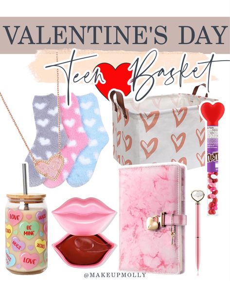 Cute Teen Girl Valentine’s Day Gift Basket 💌 • Teen girl Valentine’s Day gifts Teen girl Valentine’s Day basket Teen girl heart gifts Teen girl gift guide Amazon finds Teen girl amazon finds Follow my shop @Makeupmolly on the @shop.LTK app to shop this post and get my exclusive app-only content! #liketkit #LTKGiftGuide #LTKSeasonal #LTKkids @shop.ltk https://liketk.it/3ZWgX Teen Girl Valentine Basket, Valentines Basket For Teen Girl, Teen Valentine Basket, Valentine Ideas For Her, Valentines Gifts For Teens, Valentines Ideas For Boyfriend, Valentine Ideas For Kids, Teen Valentine Gifts, Valentines Ideas For Her