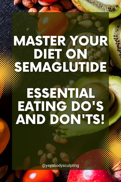 Discover the key to successful weight management with our Semaglutide diet guide. Learn what foods to embrace and what to avoid for optimal results. Plus, get exclusive access to The Ultimate Semaglutide Meal Plan for tailored nutrition tips and meal ideas. Perfect for anyone on a semaglutide journey! #SemaglutideDiet #HealthyEating #WeightLossTips Semaglutide Diet, Best Fat Burning Foods, Diet Guide, Best Diet Plan, No Carb Diet, Diet Meal Plans, Lose 50 Pounds, Nutrition Tips, Best Diets