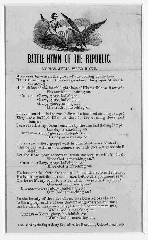 Battle Hymn Of The Republic, Hymn Sheet Music, Hymns Lyrics, Christian Song Lyrics, Great Song Lyrics, John Brown, I Love America, Gospel Song, Christian Songs