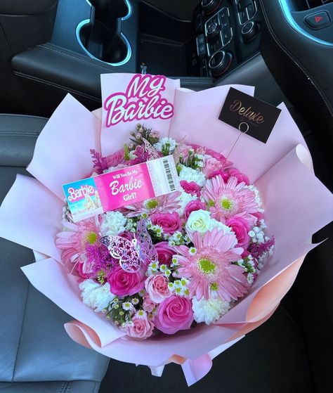 #barbie Barbie Things, Barbie Core, Handmade Bouquets, Soft Life, Glitter Flowers, Churches Of Christ, Money And Happiness, Perfect For Me, 16th Birthday