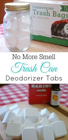 Trash Can Deodorizer Tabs, smelly trash can, baking soda, air freshener, diy, essential oils Clean Baking Pans, Săpunuri Handmade, Deep Cleaning Tips, Baking Soda Shampoo, Homemade Cleaning Products, Diy Cleaners, Cleaning Recipes, Cleaners Homemade, Toilet Cleaning