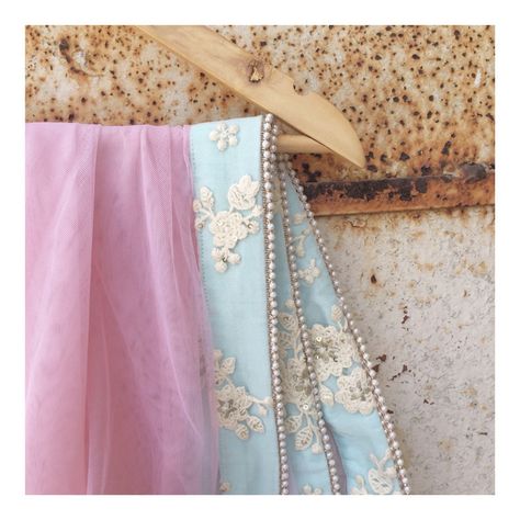 {The Princess Dupatta}  Ah that dash of powder blue!  Shop it on our website. To build an outfit around it, email us on ayesha@thepeachproject.in  #indiansummer #daywedding #beachwedding #summerwedding #shaadiseason #desiwedding #desibridesmaids #pastellehenga #dupatta #floral #mehendi #americandesi #dubaifashion #princess Desi Bridesmaids, Dupatta Ideas, Floral Mehendi, Dupatta Draping, Pastel Lehenga, Indian Wedding Sari, Blue Frock, Diy Outfits, Blue Color Combinations