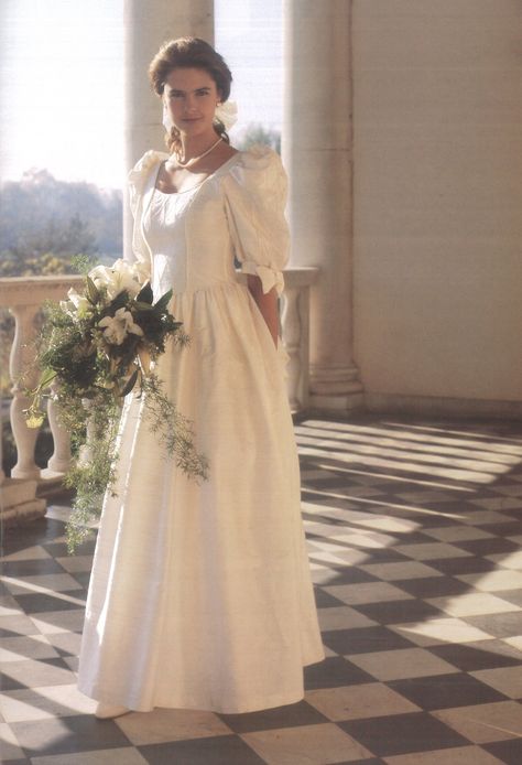 Such a classic! How many of you recognise this 90s wedding dress? #lauraashley60 Laura Ashley Wedding, Laura Ashley Wedding Dress, 90s Wedding Dress, 90s Wedding, Style Année 80, Baroque Period, Laura Ashley Dress, Wedding Gowns Vintage, Game Dresses