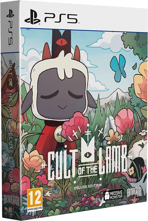 Start your own cult in a land of false prophets, venturing out into diverse and mysterious regions to build a loyal community of woodland worshippers and spread your Word to become the one true cult. Cult of the Lamb. Deluxe Edition includes, Nintendo Switch game cartridge or PlayStation 5 game disc. An exclusive 104-page artbook in landscape format. The game´s Official Soundtrack CD in a carton sleeve. A Collectible tuck-in box housing all the contents. Cute Games To Play, List Of Video Games, Cosy Games, Marcel The Shell, Best Indie Games, 3ds Games, Uk Video, Cozy Gamer, Relaxing Game