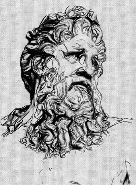 Modern Greek Mythology Art, Greek Gods Sketches, Greek Gods Drawings Pencil, Greek Mythology Sketches Drawings, Greek Gods Drawings, God Pencil Drawing, Greek God Sketch, Greek God Drawings, Greek Gods Illustration