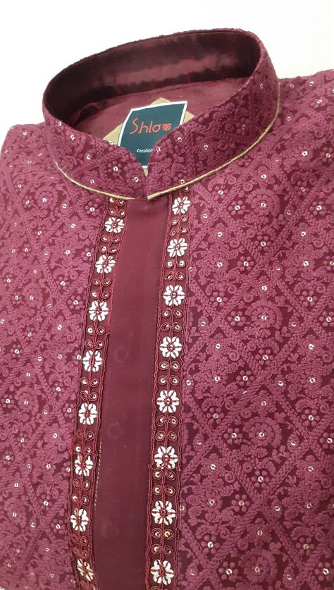 Chicken Work Kurta For Men, Chicken Work Kurta Designs Men, Work Kurta Designs, Chicken Work Kurta Designs, Kurta Design For Men, Sherwani Design, Panjabi Design, Kurta Designs Men's, Pakistani Kurta Designs