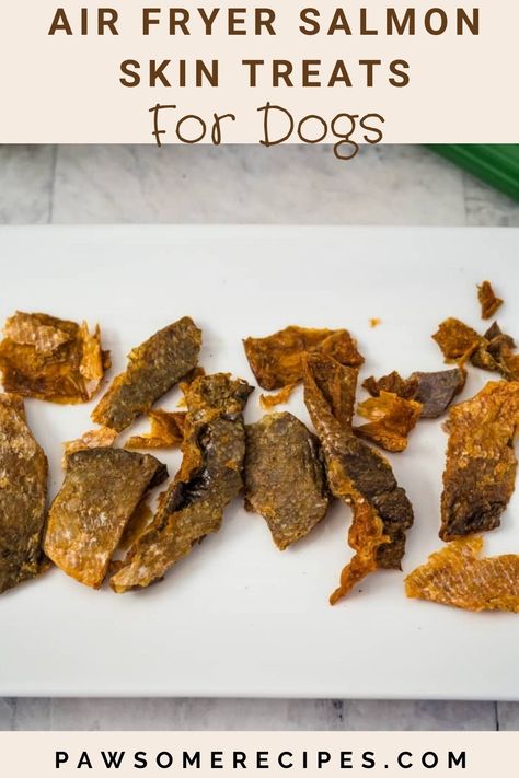 Fish Dog Treats, Salmon Dog Treats Homemade, Crispy Salmon Skin, Edible Moss, Air Fried Salmon, Healthy Dog Snacks, Salmon Dog Treats, Dog Treats Homemade, Homemade Dog Cookies