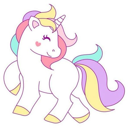 Te regalamos hermosos DIBUJOS DE UNICORNIOS. Podrás imprimirlas y colorear todas las que necesites. Todos los diseños personalizados con lindos colores para usarlas como fondos, recortar las figuras para centros de mesas o decoraciones de fiestas. Cartoon Unicorn, Cute Unicorn, Rainbow, Pink