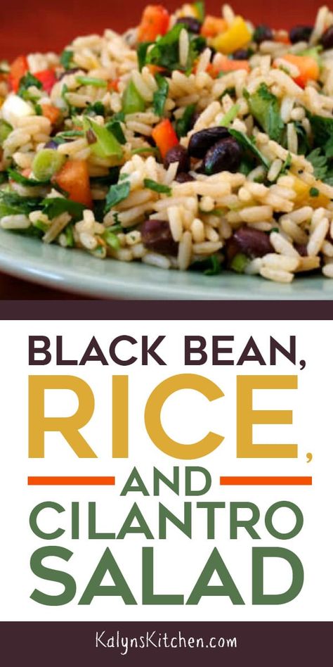 Black Bean Rice, Legumes Recipes, Gut Recipes, Diet Salad Recipes, Cilantro Salad, Bean Rice, Rice Salad Recipes, Black Bean Salad, Happy Gut