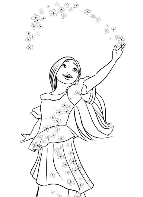 Coloring has been a favorite pastime of children and adults alike for centuries. It's a creative way to express yourself and make something beautiful from an ordinary piece of paper. Now, with Isabela... Encanto Coloring Pages, Encanto Coloring, Rapunzel Coloring Pages, Activity Sheets For Kids, Free Adult Coloring Pages, Coloring Page Ideas, Disney Rapunzel, Cartoon Coloring Pages, Page Ideas