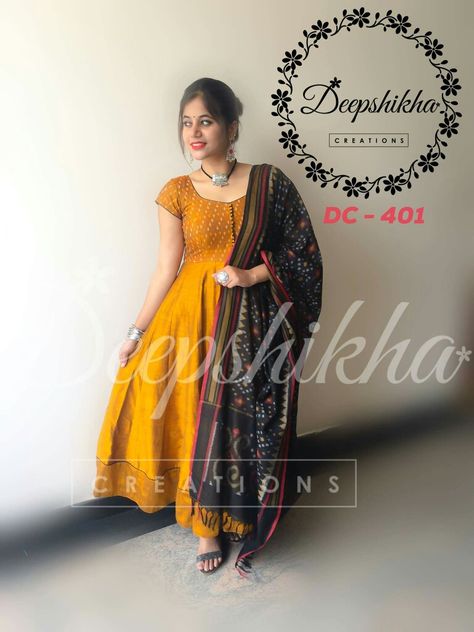 Deepshika Creations Anarkali, Deepshika Creations Dresses, Ikat Dresses, Kalamkari Dresses, Color Floor, Ikkat Dresses, Designer Anarkali Dresses, Long Gown Design, Anarkali Dress Pattern