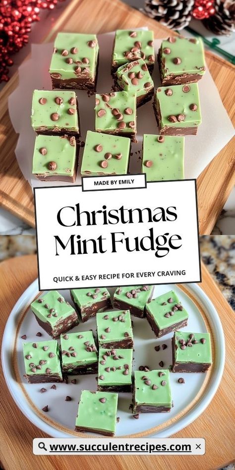 Enjoy this Minty Chocolate Christmas Fudge Recipe for a fun and festive treat! With layers of rich chocolate and refreshing mint, it’s a holiday favorite that everyone will love. Mint Chocolate Fudge Easy, Mint Christmas Candy, Mint Fudge Baking Chunks Recipes, Mint Fudge Recipes Easy, Recipes With Andes Mints, Best Fudge Recipes Ever Christmas, Fun Fudge Recipes, Easy Mint Fudge, Mint Fudge Recipes