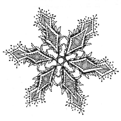 "SNOWFLAKE #1" ...Original | by Margaret Storer-Roche Zentangle Pattern, Tangle Doodle, Zentangle Designs, Christmas Doodles, Tangle Art, Tangle Patterns, Zentangle Drawings, Doodles Zentangles, Zen Art