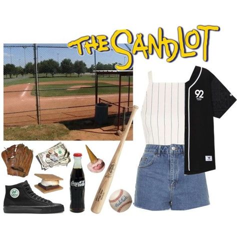 Sport Day Outfit, Sandlot Costume, Sports Day Outfit, Benny The Jet Rodriguez, Sports Bra Outfit, Pf Flyers, Movie Inspired Outfits, Sandlot, The Sandlot