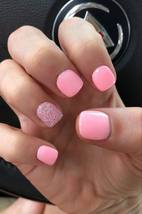 Short Gel Nail Art, Pasta Videos, Neutral Gel Nails, Pink Shrimp, Gel Nails Long, Nail Pink, Dip Nail, Pink Gel Nails, Short Gel Nails