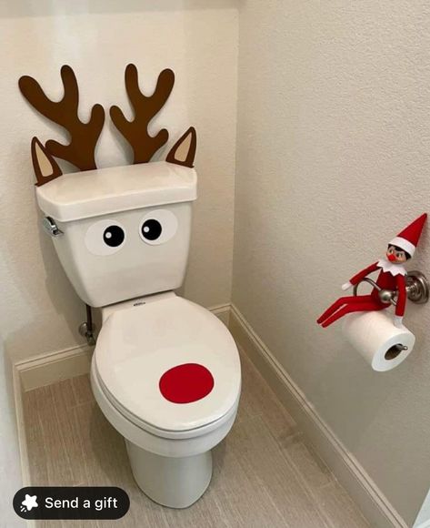 Reindeer Toilet, Elf Accessories, Elf Reindeer, Elf Kit, Awesome Elf On The Shelf Ideas, Elf Props, Letters To Santa, Xmas Elf, Christmas Props