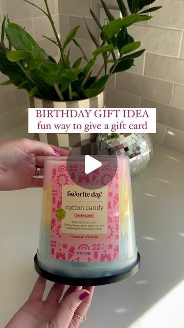 Amanda Hernandez on Instagram: "Run to Target for this $5 cotton candy ✨  This has to be one of the cutest ways to give a gift card. Especially for a summer birthday!   I can’t believe this cotton candy cake is only $5! It’s such a good size, and if you have never tried Target’s cotton candy - it’s good!   You can add as much or as little that you want to this cotton candy cake, but how cute is it with the bow and candle! I also thought it would be so fun to add some sprinkles in a bag.  Making cute bows is so easy ever since I discovered @parkspartyplanning who is AMAZING at gift ideas because her bow hack that I did in this video is brilliant and makes adding a bow to ANYTHING possible!   I had all this stuff on hand already since I craft and gift a lot, but you can pick up the cutest ri Bow Hack, Cotton Candy Bags, Cotton Candy Cake, Cotton Candy Cakes, Give A Gift, Candy Cakes, Private Jets, Candy Cake, Target Finds