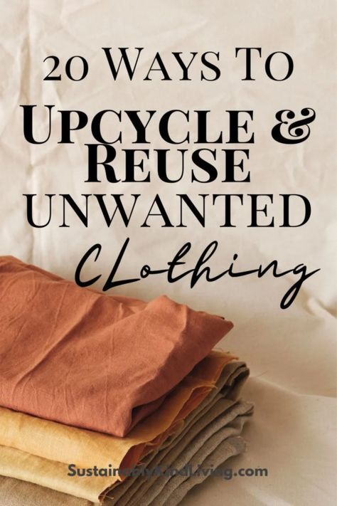 Old Clothes Diy, Reuse Old Clothes, Recycle Old Clothes, Diy Sy, Clothing Upcycle, Upcycle Clothes Diy, Mode Crochet, Upcycle Sewing, Repurposed Clothing