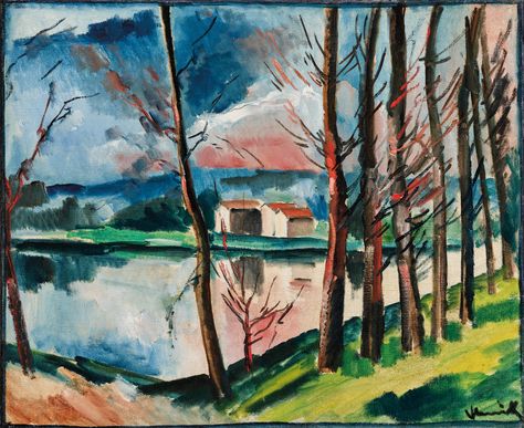 MAURICE DE VLAMINCK (1876-1958) Maurice De Vlaminck, Fauvism, Georges Braque, Theatre Set, Tate Modern, Post Impressionists, Cubism, French Art, Museum Of Modern Art