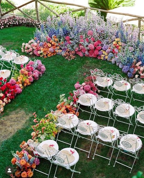 2024 Wedding Decor: Top Trends And Ideas For Your Big Day Wedding Ideas 2024, Rainbow Wedding, Bright Wedding, Luxury Weddings, Future Wedding Plans, Garden Party Wedding, 2024 Wedding, Wildflower Wedding, Wedding Mood Board