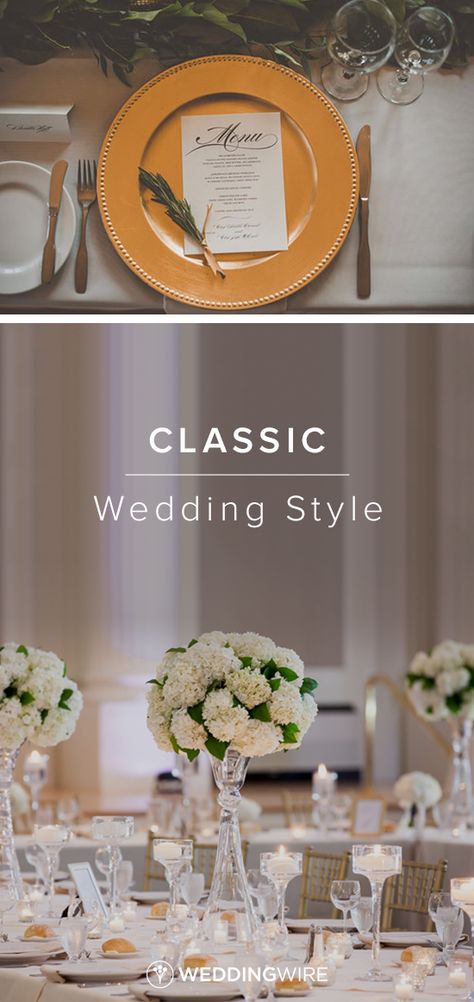 Classic Traditional Wedding Theme, Classic Wedding Style Decor, Classic Timeless Wedding Colors, Timeless Wedding Theme Ideas, Timeless Wedding Reception Decor, Formal Wedding Table Settings, Classic Timeless Wedding Aesthetic, Classic Vintage Wedding Theme, Timeless Elegance Wedding Theme