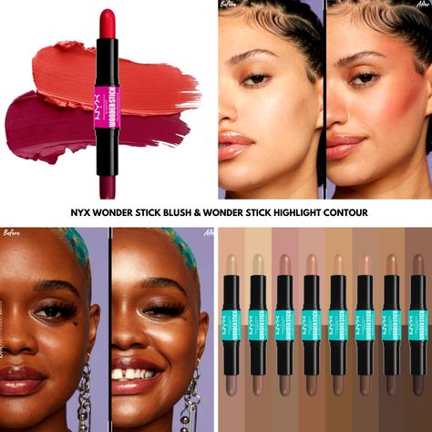 Nyx Wonder Stick Blush, Nyx Contour Stick, Nyx Contour, Nyx Wonder Stick, Stick Blush, Stick Highlighter, Blush Stick, Makeup News, Contour Stick