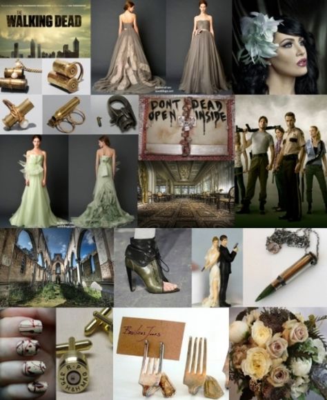 The Walking Dead themed Wedding Zombie Wedding, Geeky Wedding, Wedding Titles, Wedding Types, Zombie Party, Dead Zombie, Unconventional Wedding, Marrying My Best Friend, I Am In Love