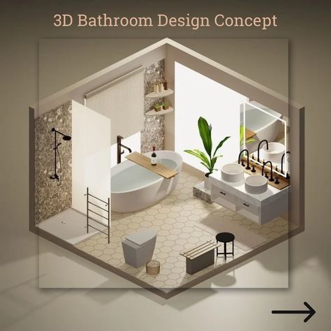 Dreaming of a new bathroom oasis? Check out our design concepts that illustrate how any bathroom can be transformed into a luxurious retreat. Ready to start your bathroom renovation journey? Contact us today! ☎️(956)802-7366 #TransformationTuesday #BathroomRemodel #RenoAndDesign #HomeImprovement #DesignInspiration #rgv #rgvrealestate #Inspiration #HomeRenovation #womeninbusiness Isometric Bathroom, 3d Isometric Room, Interior Architecture Sketch, Isometric Room, Interior Design Sketchbook, 3d Isometric, Furniture Design Sketches, Design Sketching, Bathroom Oasis