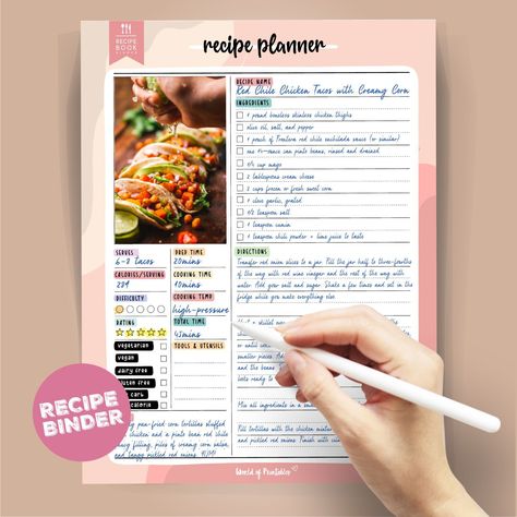 Free Digital Recipe Book Goodnotes, Ipad Recipe Template, Goodnotes Recipe Template Free, Digital Recipe Book Template Free, Free Digital Recipe Book, Digital Recipe Book Template, Recipe Templates Free, Tablet Notes, Recipe Book Organization