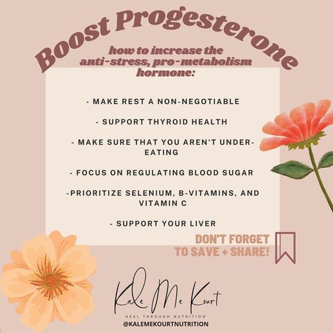 @kalemekourtnutrition shared a photo on Instagram: “Do you struggle with low progesterone?⁣ ⁣ To understand how to "boost" progesterone, we must first ask how progesterone is created - and…” • Apr 26, 2021 at 5:54pm UTC Regulate Blood Sugar, Thyroid Health, Vitamin B, Vitamin C, Healing, Nutrition, Health, Instagram